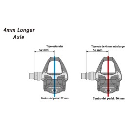 Pedales Shimano DURA ACE R9100 Carbono EJE+4MM
